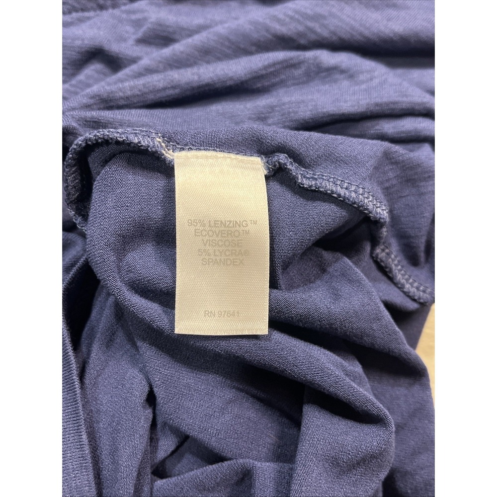 Women's Short‎ Sleeve Navy J Jill Wear Ever Collection Super Soft Size Large - Picture 3 of 3